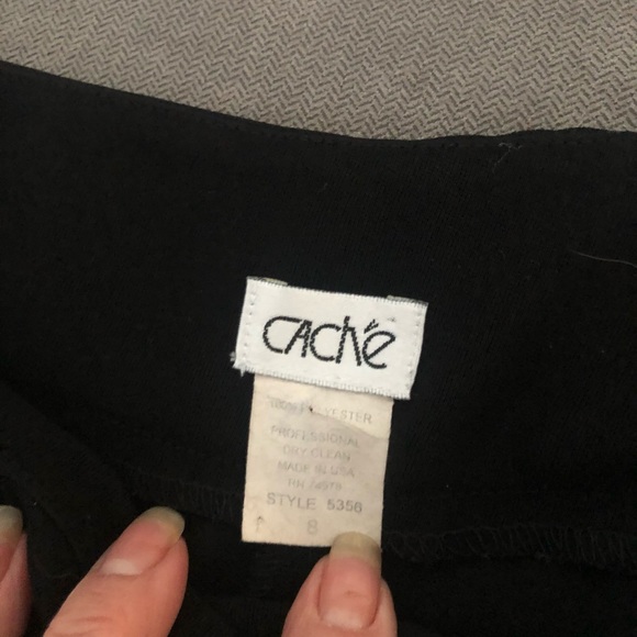 CACHE HOST PICK black pants. Unique sexy slit on one front leg and one back leg. - Picture 6 of 16